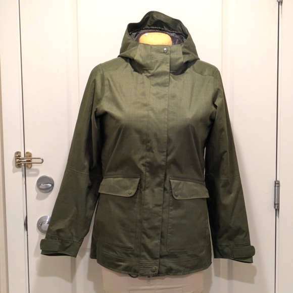 EUC Under Armour Storm M Women's Army Green Rain Jacket - Picture 1 of 12